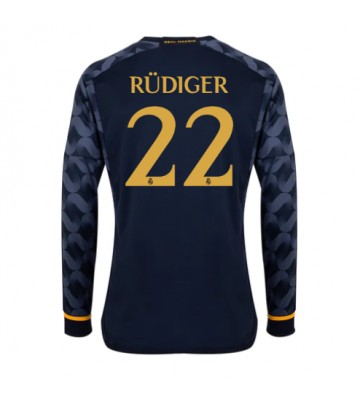 Real Madrid Antonio Rudiger #22 Replica Away Stadium Shirt 2023-24 Long Sleeve